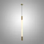 Серия светодиодных подвесных светильников в виде мраморных стержней MARBLE RACK H80 Brass