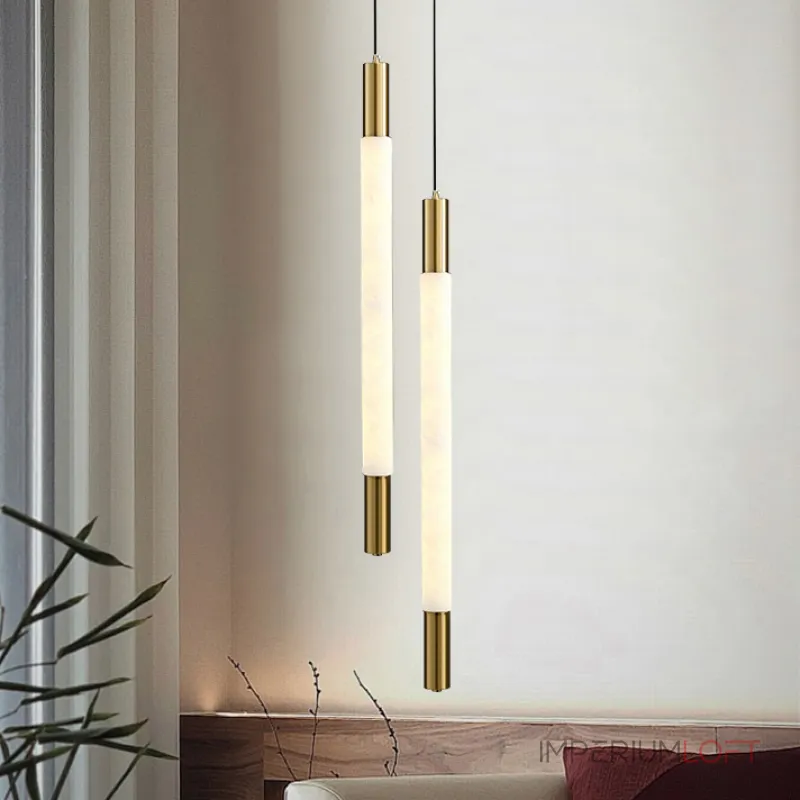 Серия светодиодных подвесных светильников в виде мраморных стержней MARBLE RACK H80 Black Серия светодиодных подвесных светильников в виде мраморных стержней MARBLE RACK H80 Black