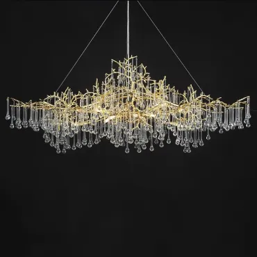 Люстра WATERDROPS WIDE D135 Gold