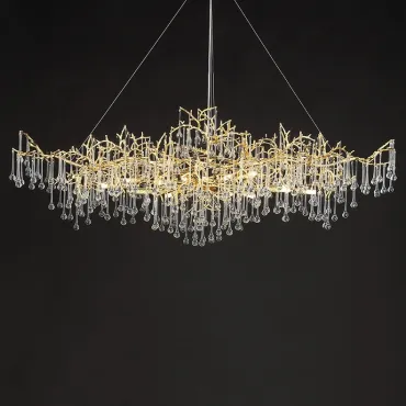 Люстра WATERDROPS WIDE D150 Gold