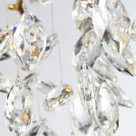 Серия люстр с подвесным декором из хрусталя на ветвистом каркасе VITUS D76 Gold от ImperiumLoft