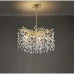 Серия люстр с подвесным декором из хрусталя на ветвистом каркасе VITUS D60 Gold от ImperiumLoft