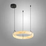 Серия светодиодных кольцевых люстр из мрамора ESTEFAN D50 от ImperiumLoft