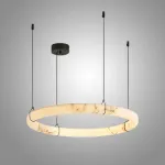 Серия светодиодных кольцевых люстр из мрамора ESTEFAN D80 от ImperiumLoft
