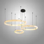 Серия светодиодных кольцевых люстр из мрамора ESTEFAN D100+80+50 от ImperiumLoft