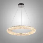 Серия светодиодных люстр с рассеивателями из фактурного стекла ручной работы DONATUS D80 от ImperiumLoft
