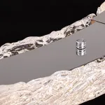 Серия светодиодных люстр с рассеивателями из фактурного стекла ручной работы DONATUS D80 от ImperiumLoft