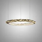 Серия светодиодных люстр с латунным кольцевым корпусом оригинальной формы L48 от ImperiumLoft