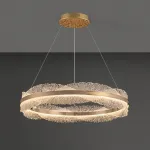 Серия кольцевых люстр с рассеивателями из фактурного оптического акрила ERLAN D102 от ImperiumLoft