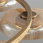 Серия светодиодных кольцевых люстр с плафонами из кракелированного стекла CRISPIN R D80 Transparent от ImperiumLoft