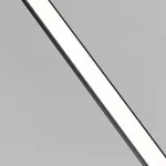 Серия минималистичных светодиодных настенных светильников с поворотным удлиненным источником рассеянного света и спотом для чтения с оптической линзойBOTOLF Black под скрытую проводку