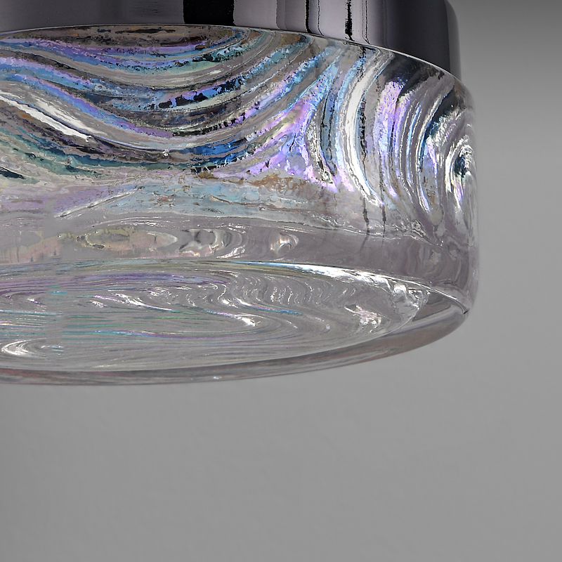 Настенный светодиодный светильник с прозрачным рельефным плафоном с эффектом радужных переливов BRAMER WALL от ImperiumLoft Настенный светодиодный светильник с прозрачным рельефным плафоном с эффектом радужных переливов BRAMER WALL от ImperiumLoft