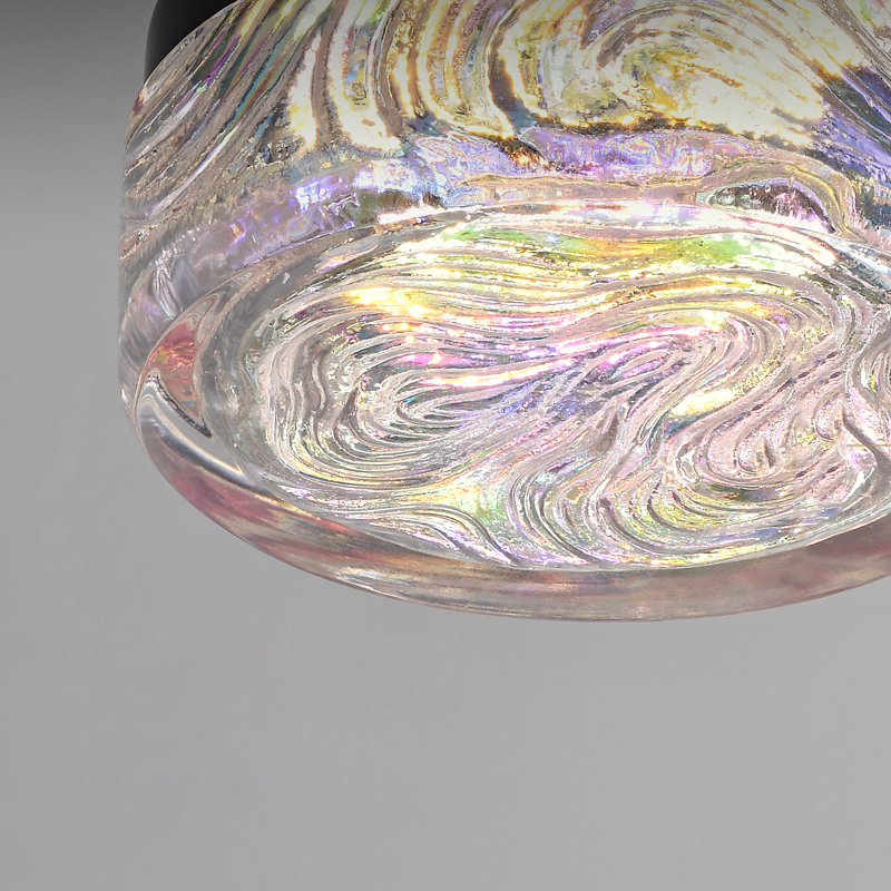 Настенный светодиодный светильник с прозрачным рельефным плафоном с эффектом радужных переливов BRAMER WALL от ImperiumLoft Настенный светодиодный светильник с прозрачным рельефным плафоном с эффектом радужных переливов BRAMER WALL от ImperiumLoft