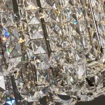 Серия дизайнерских люстр c декором из квадратных хрустальных плашек CALVIN D60 от ImperiumLoft