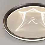 Серия кольцевых люстр с LED-подсветкой по внешнему контуру и фигурным рассеивателем с точечной гравировкой внутри OSMO D40+60+80 от ImperiumLoft
