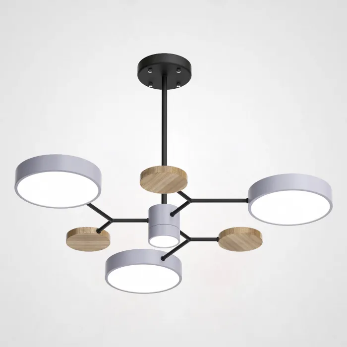 Люстра на штанге MEADE 4 lamps Grey от ImperiumLoft