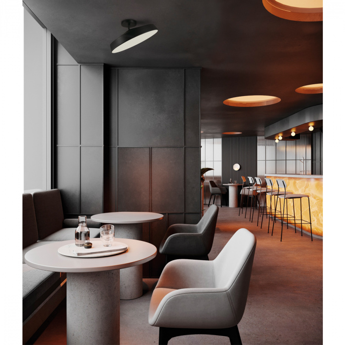 Потолочный светильник Сонекс 7656/12L MITRA LED SN 48 LED 12Вт 4000K D200 IP20 MIRA BLACK от ImperiumLoft
