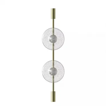 Бра Two Disks Brass
