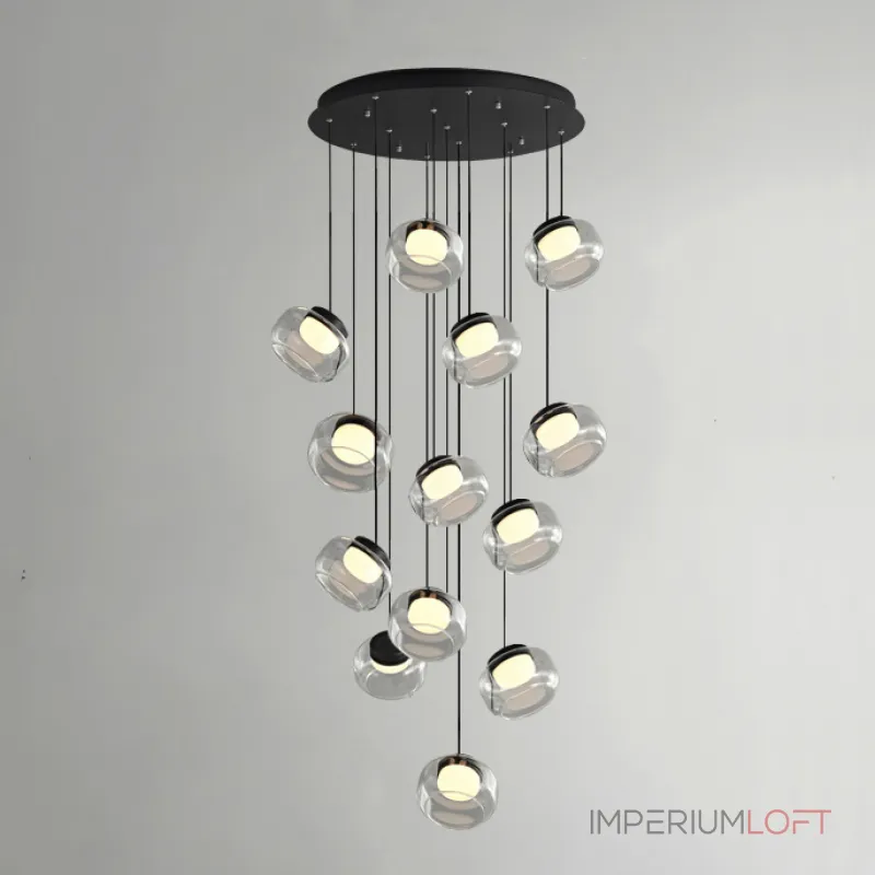 Серия светильников с мраморным рассеивателем внутри стеклянного плафона на ассиметричном подвесе DORIAN ONE L13 от ImperiumLoft Серия светильников с мраморным рассеивателем внутри стеклянного плафона на ассиметричном подвесе DORIAN ONE L13 от ImperiumLoft