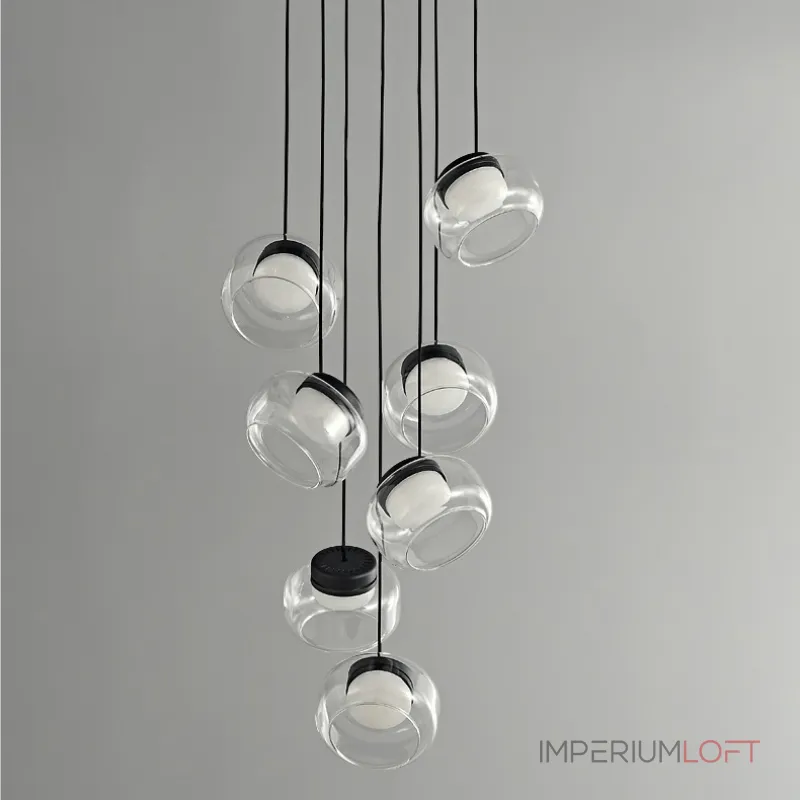 Серия светильников с мраморным рассеивателем внутри стеклянного плафона на ассиметричном подвесе DORIAN ONE L1 от ImperiumLoft Серия светильников с мраморным рассеивателем внутри стеклянного плафона на ассиметричном подвесе DORIAN ONE L1 от ImperiumLoft