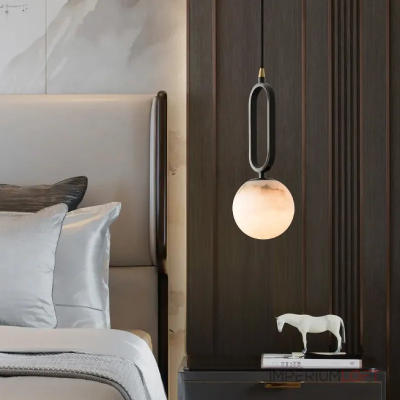 Серия подвесных светильников из черненой латуни с шарообразным мраморным плафоном VITAL MARBLE D15 от ImperiumLoft Серия подвесных светильников из черненой латуни с шарообразным мраморным плафоном VITAL MARBLE D15 от ImperiumLoft