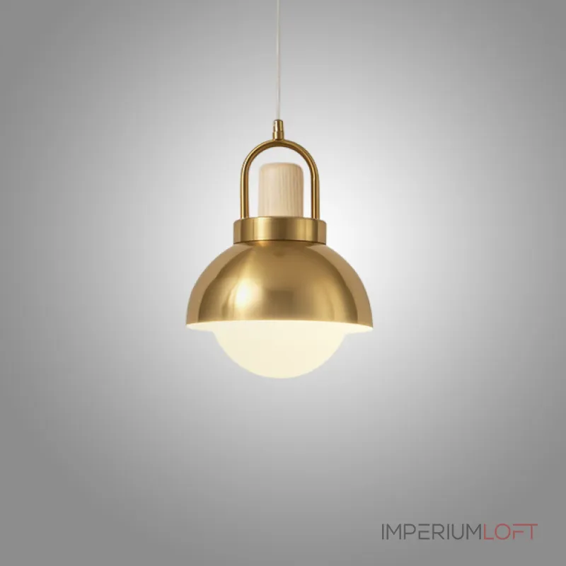Серия золотых подвесных светильников с деревянным элементом ALISON GOLD Light Brown Серия золотых подвесных светильников с деревянным элементом ALISON GOLD Light Brown