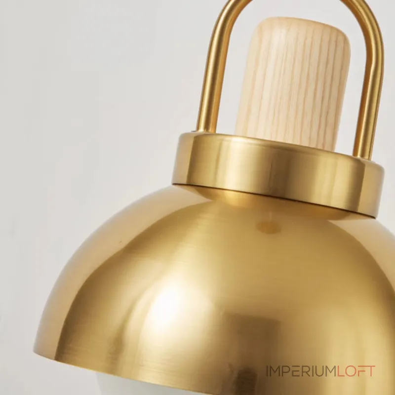Серия золотых подвесных светильников с деревянным элементом ALISON GOLD Light Brown Серия золотых подвесных светильников с деревянным элементом ALISON GOLD Light Brown