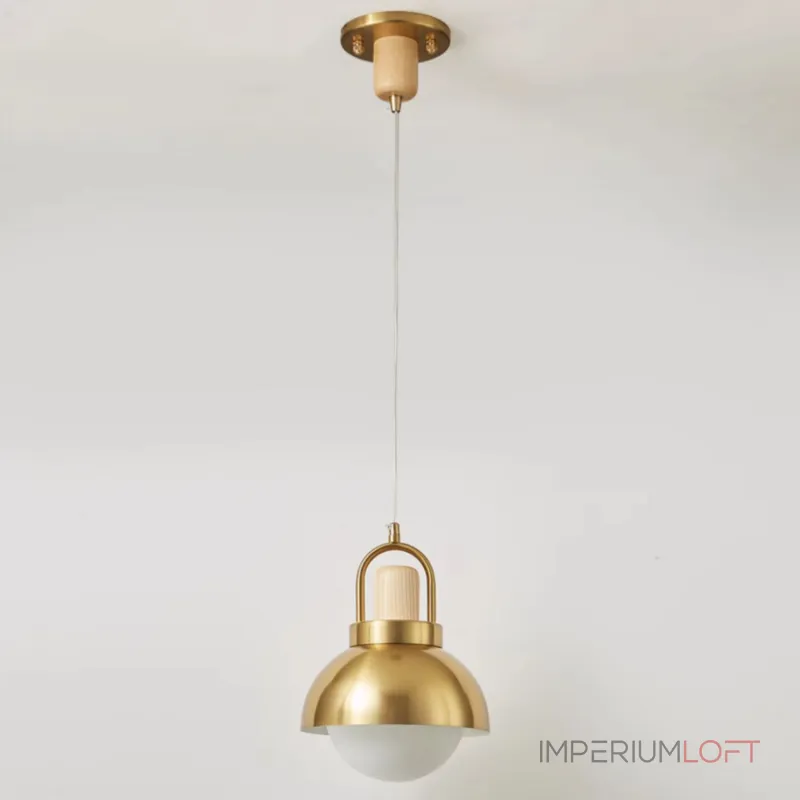 Серия золотых подвесных светильников с деревянным элементом ALISON GOLD Light Brown Серия золотых подвесных светильников с деревянным элементом ALISON GOLD Light Brown