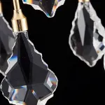 Серия светодиодных люстр с декором из хрустальных подвесок на нисходящих дугах GLORIOLE D60 от ImperiumLoft