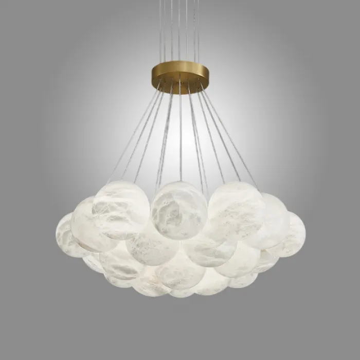 Подвесная люстра LILLIS BALL MARBLE A D65 L19 Cloud Marble