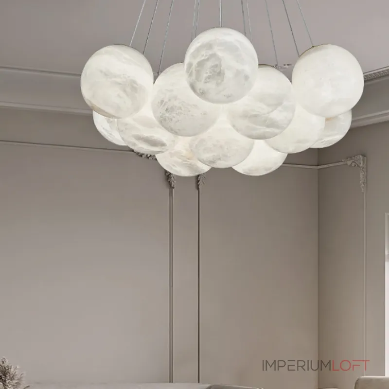 Подвесная люстра LILLIS BALL MARBLE A D65 L19 Cloud Marble
