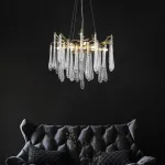 Подвесная люстра DEWDROPS D76 Gold