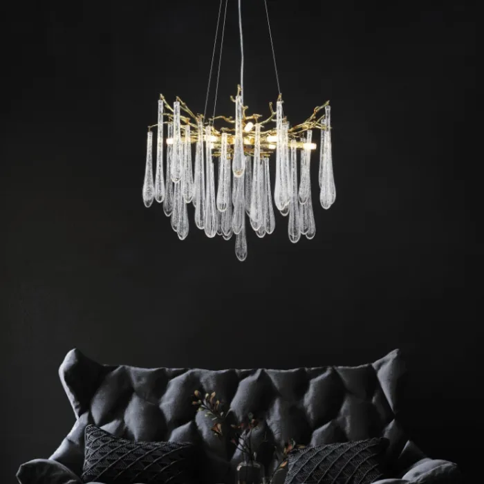 Подвесная люстра DEWDROPS D76 Gold