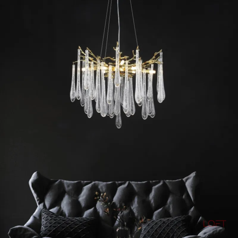 Подвесная люстра DEWDROPS D60 Gold