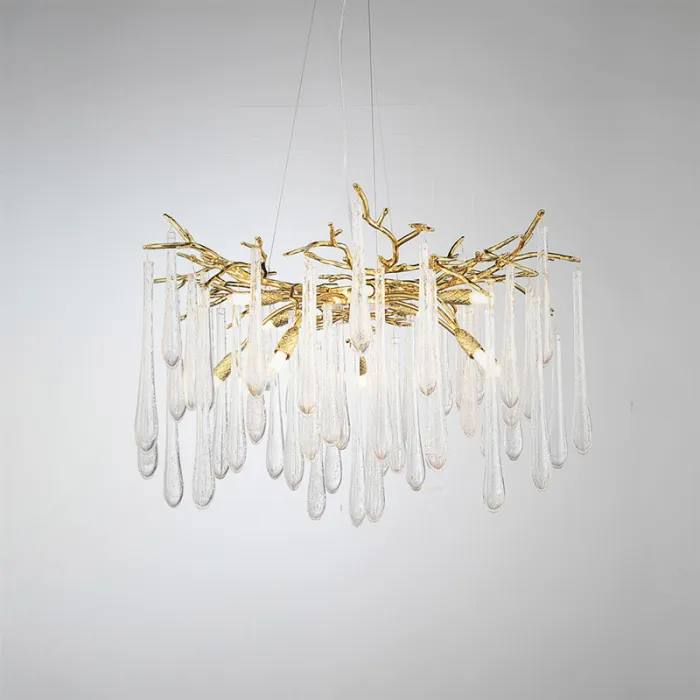 Подвесная люстра DEWDROPS D76 Gold