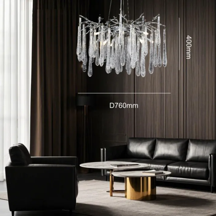 Подвесная люстра DEWDROPS D76 Gold