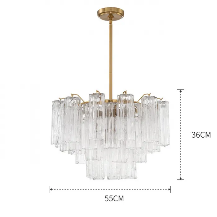 Люстра на штанге WIEN D55 Transparent
