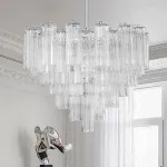 Люстра на штанге WIEN D45 Milky