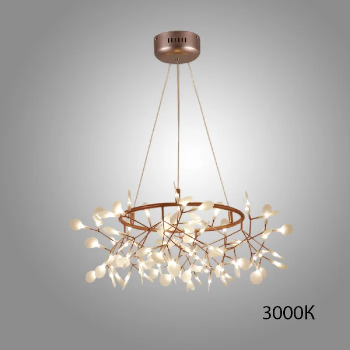 Светодиодная люстра на кольцевом каркасе LEAVES R D80 3000К от ImperiumLoft