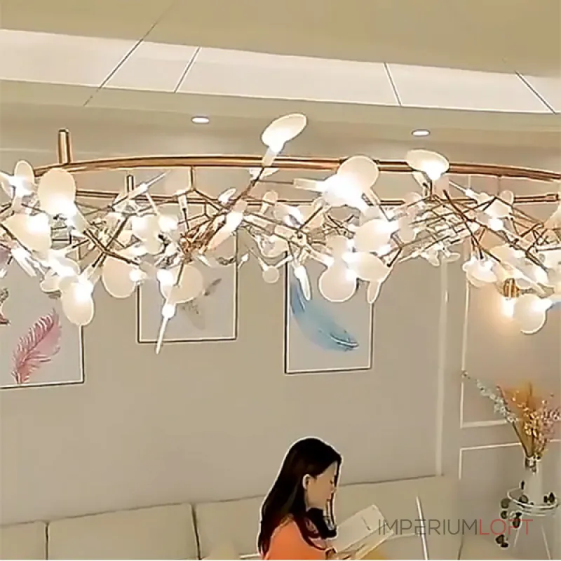 Светодиодная люстра на кольцевом каркасе LEAVES R D125 с подсветкой от ImperiumLoft Светодиодная люстра на кольцевом каркасе LEAVES R D125 с подсветкой от ImperiumLoft