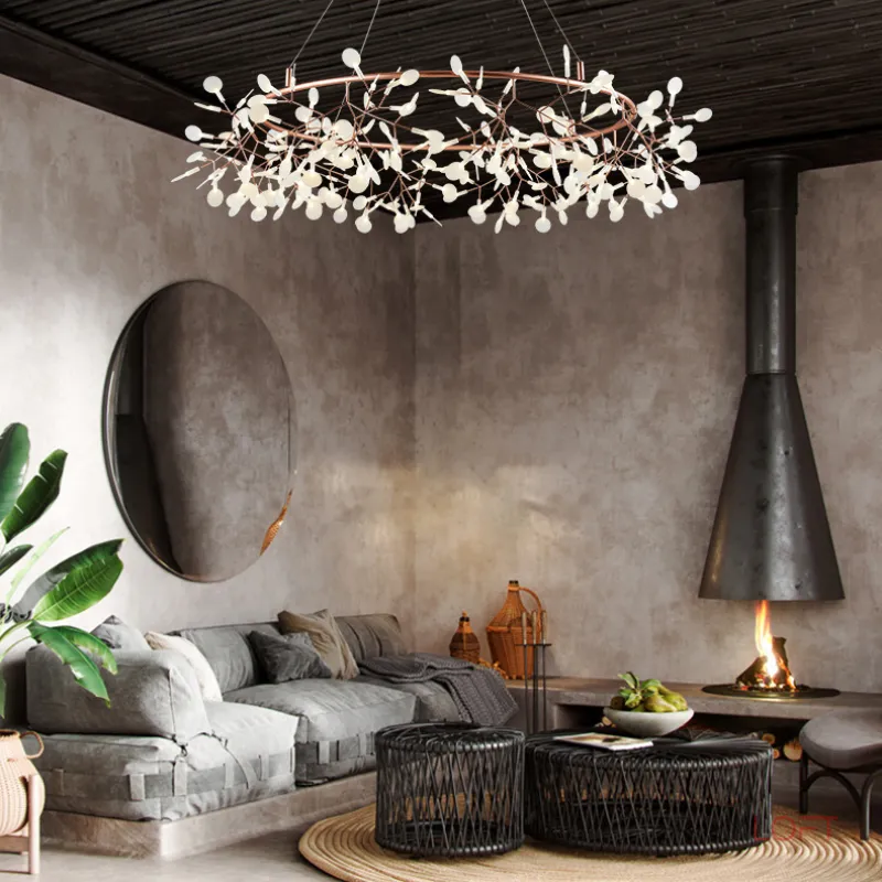 Светодиодная люстра на кольцевом каркасе LEAVES R D125 с подсветкой от ImperiumLoft Светодиодная люстра на кольцевом каркасе LEAVES R D125 с подсветкой от ImperiumLoft