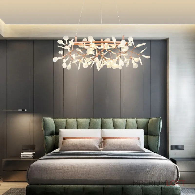 Светодиодная люстра на кольцевом каркасе LEAVES R D125 с подсветкой от ImperiumLoft Светодиодная люстра на кольцевом каркасе LEAVES R D125 с подсветкой от ImperiumLoft