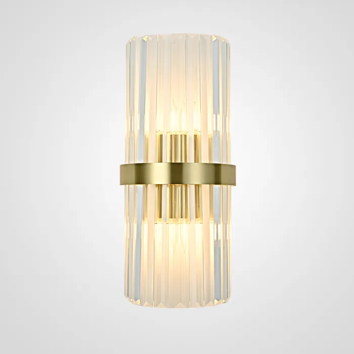 Бра Odeon Clear Glass Gold metal Wall Lamp от ImperiumLoft