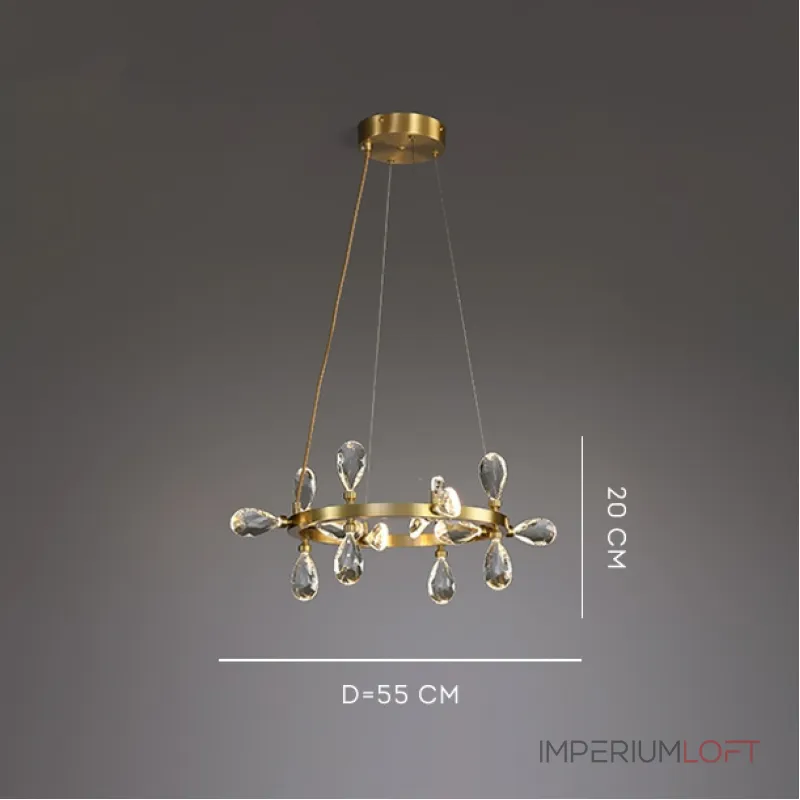 Серия кольцевых светодиодных люстр с рассеивателями из хрустальных кристаллов GLORIOLE RING A D55 от ImperiumLoft Серия кольцевых светодиодных люстр с рассеивателями из хрустальных кристаллов GLORIOLE RING A D55 от ImperiumLoft