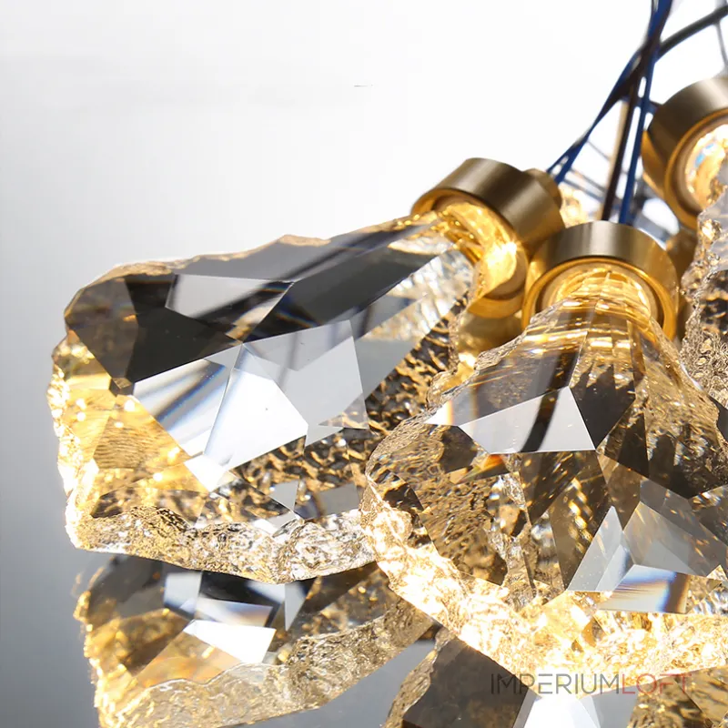 Серия кольцевых светодиодных люстр с рассеивателями из хрустальных кристаллов GLORIOLE RING B D80 от ImperiumLoft