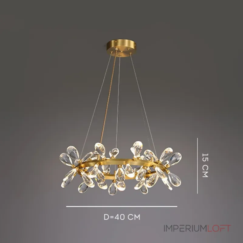 Серия кольцевых светодиодных люстр с рассеивателями из хрустальных кристаллов GLORIOLE RING B D40 от ImperiumLoft Серия кольцевых светодиодных люстр с рассеивателями из хрустальных кристаллов GLORIOLE RING B D40 от ImperiumLoft