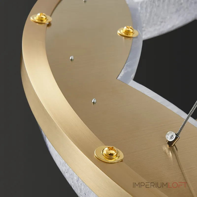 Серия светодиодных кольцевых люстр с волнистым полупрозрачным корпусом с эффектом льда NELIUS WAVY A D50 Серия светодиодных кольцевых люстр с волнистым полупрозрачным корпусом с эффектом льда NELIUS WAVY A D50