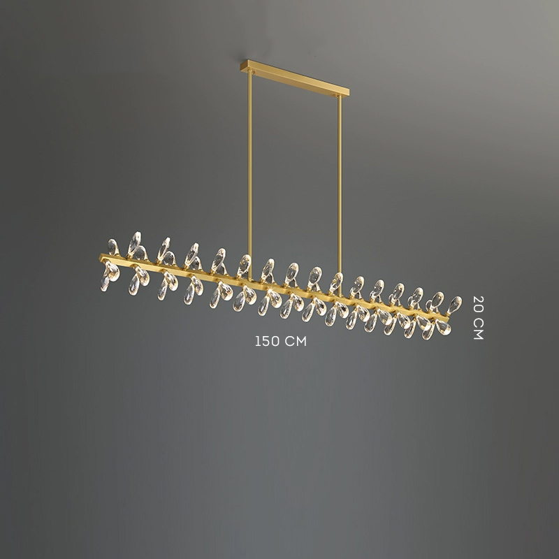 Серия светодиодных люстр с рядным расположением источников света в виде хрустальных кристаллов GLORIOLE SPIN LINE  C L150 от ImperiumLoft Серия светодиодных люстр с рядным расположением источников света в виде хрустальных кристаллов GLORIOLE SPIN LINE  C L150 от ImperiumLoft