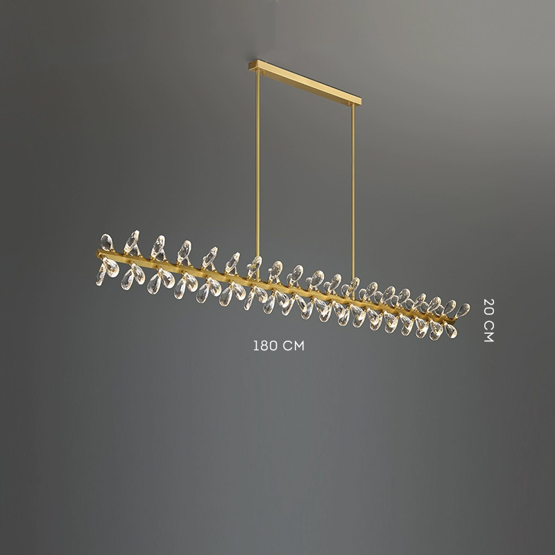 Серия светодиодных люстр с рядным расположением источников света в виде хрустальных кристаллов GLORIOLE SPIN LINE  C L180 от ImperiumLoft Серия светодиодных люстр с рядным расположением источников света в виде хрустальных кристаллов GLORIOLE SPIN LINE  C L180 от ImperiumLoft