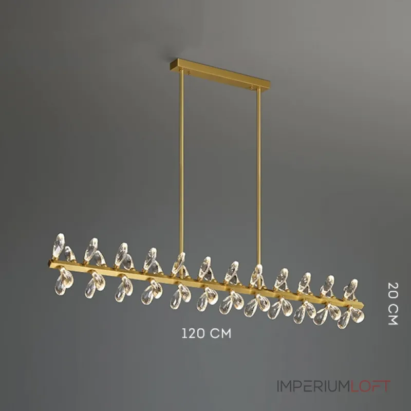 Серия светодиодных люстр с рядным расположением источников света в виде хрустальных кристаллов GLORIOLE SPIN LINE  C L120 от ImperiumLoft Серия светодиодных люстр с рядным расположением источников света в виде хрустальных кристаллов GLORIOLE SPIN LINE  C L120 от ImperiumLoft